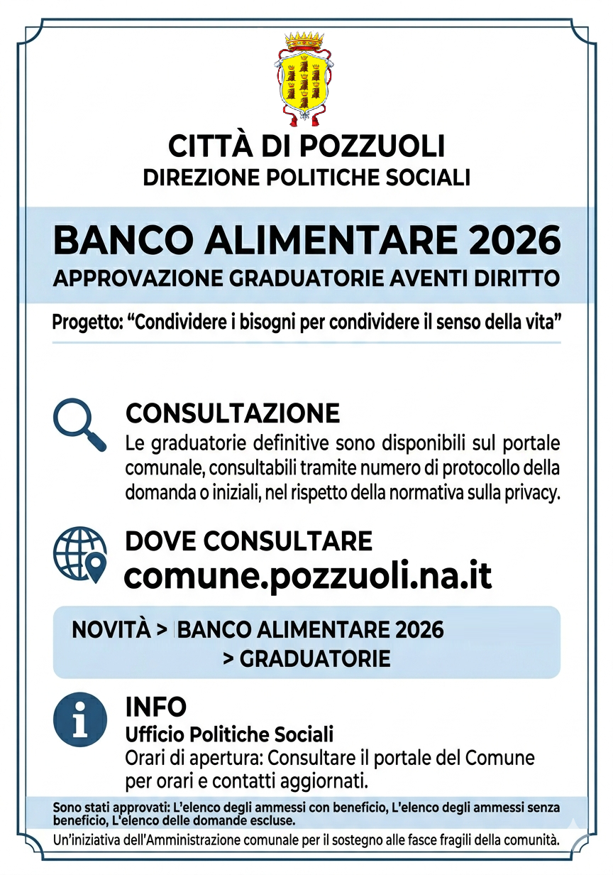 Pacco alimentare 2026/2027